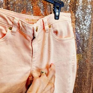 Michael Kors Light Peach Ankle Jeans